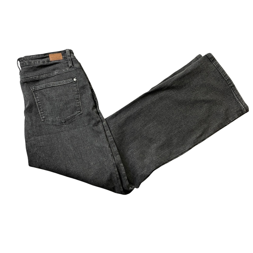 Judy Blue 15/32 Black Jeans Cotton Blend Wide Leg Button Fly